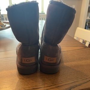Well loved Ugh boots. Super comfortable and casual.